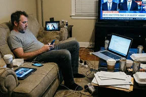 デジタル依存症イメージ図