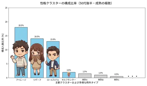 ５０代後半クラスター分布
