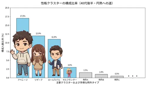 ４０代後半クラスター分布