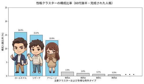 ６０代後半クラスター分布